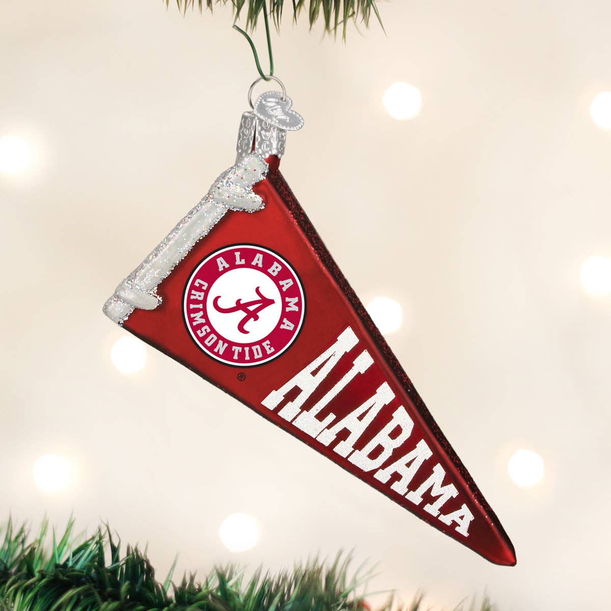 Old World Christmas - Alabama Pennant Ornament