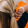 TELETIES - Open | Blonde Tortoise | Petite Claw Clip