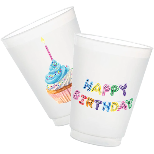 Taylor Paladino - Happy Birthday Frosted Cups | Set of 6 (Double Sided)