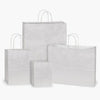Nashville Wraps - White Kraft Retail Paper Shopping Bags: 100 Pack / Rose 5.25x3.5x8.25"