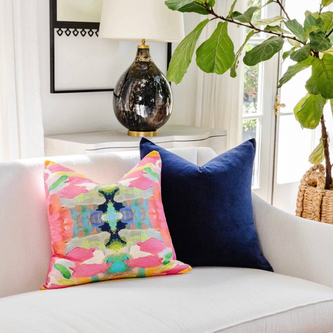 Laura Park Designs - Pink Paradise Decorative Pillow: 14" x 20" Lumbar