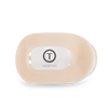 TELETIES - Round Flat Hair Clip | Small | Almond Beige