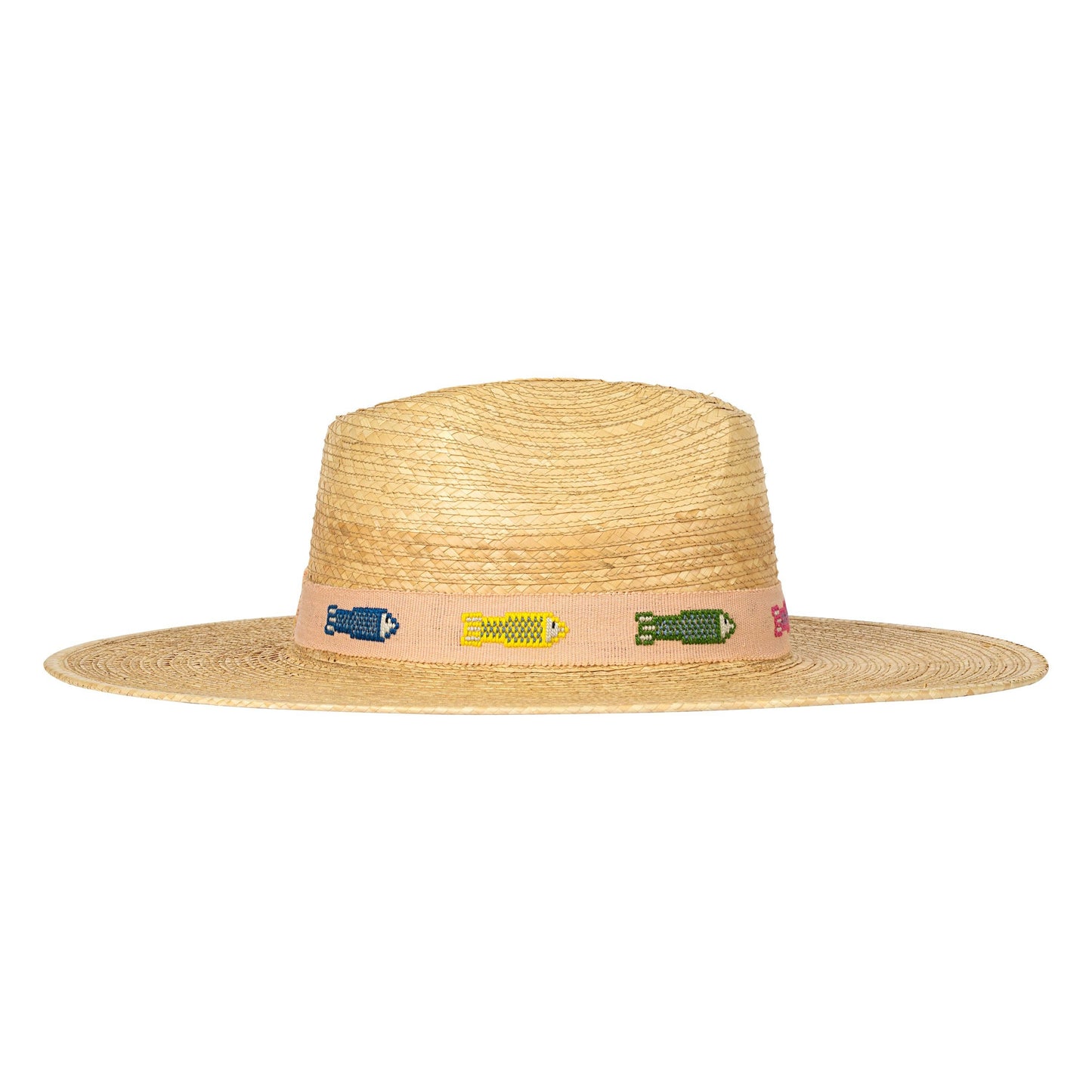 Sunshine Tienda Colorful Fin Palm Hat