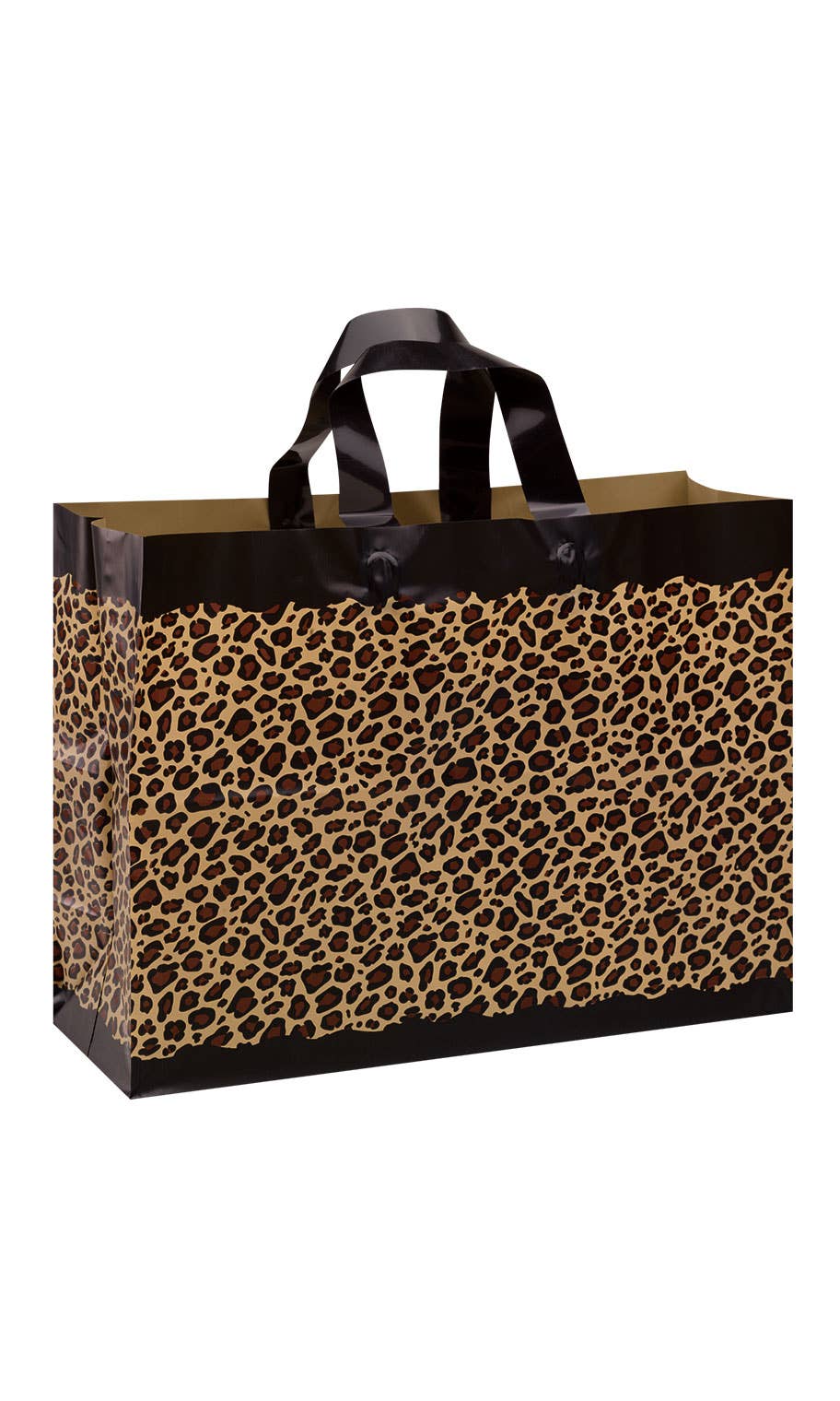 Store Supply Warehouse - Frosted Retail Shopping Bags: Clear / Case of 100 / Medium