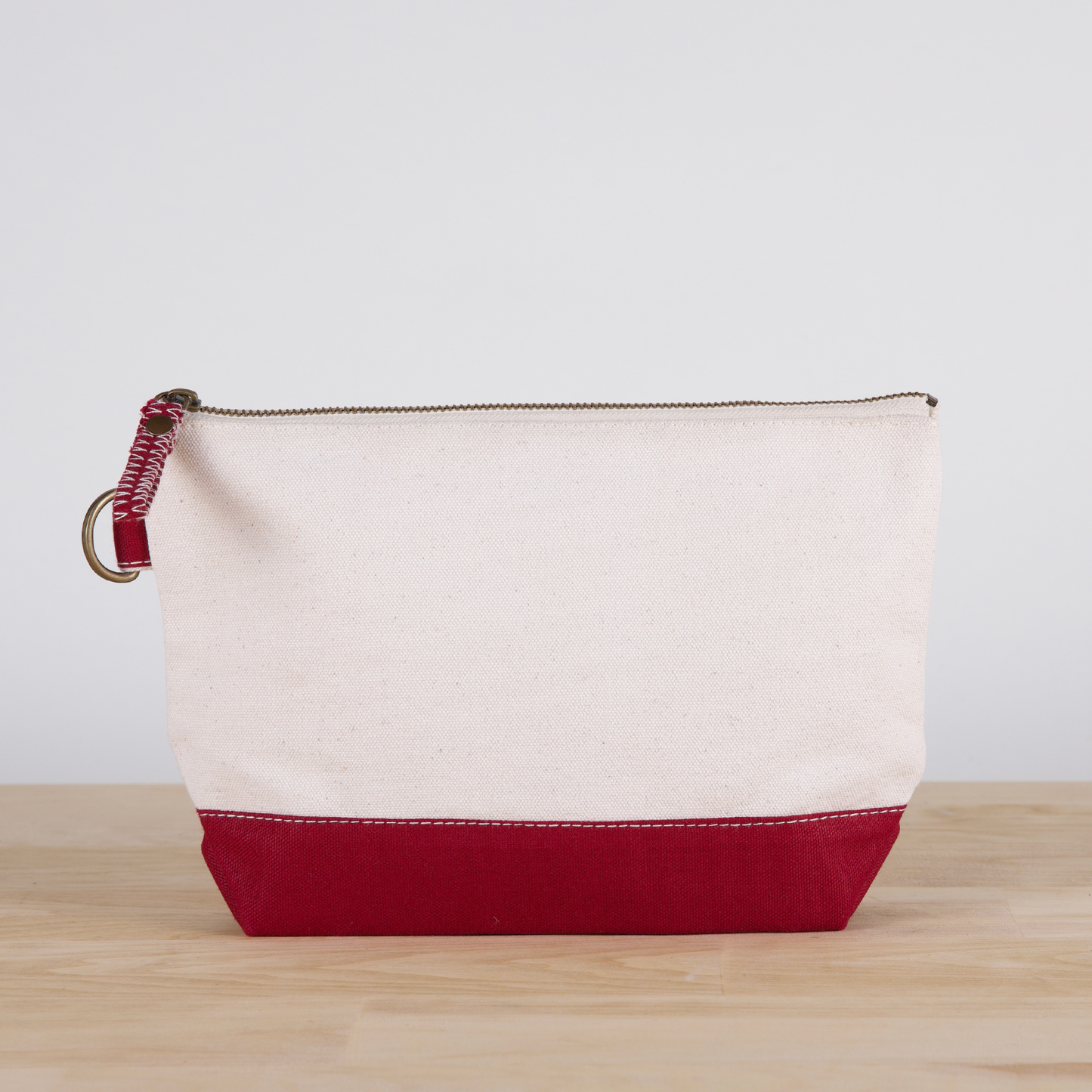ShoreBags - All In Zip Top Pouch: Natural / No Monogram