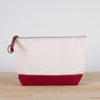 ShoreBags - All In Zip Top Pouch: Natural / No Monogram