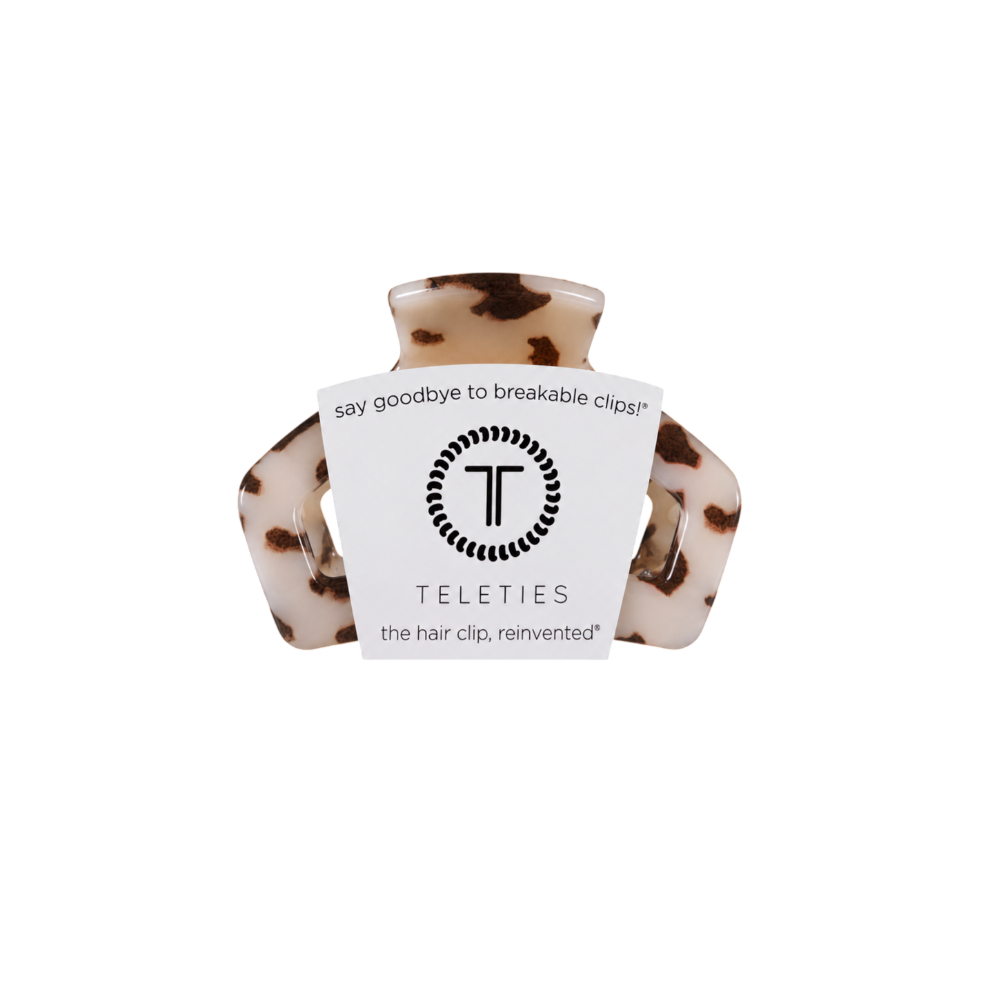 TELETIES - Open | Blonde Tortoise | Petite Claw Clip