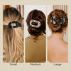 TELETIES - Round Flat Hair Clip | Small | Almond Beige