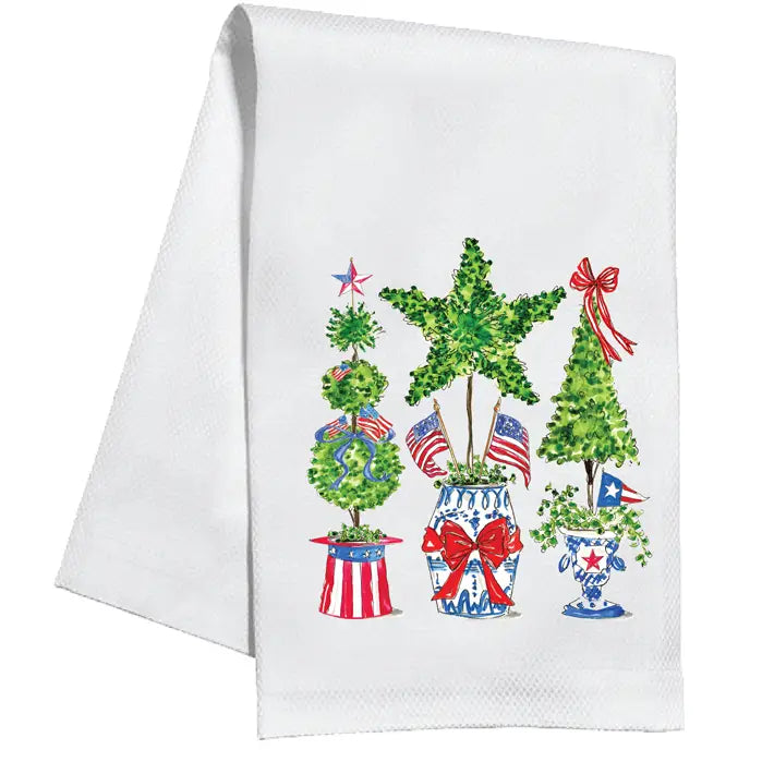 Red, White, & Blue Tea Towel