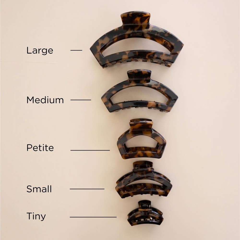 TELETIES - Open Tortoise | Petite | Hair Clip