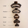 TELETIES - Open Tortoise | Petite | Hair Clip