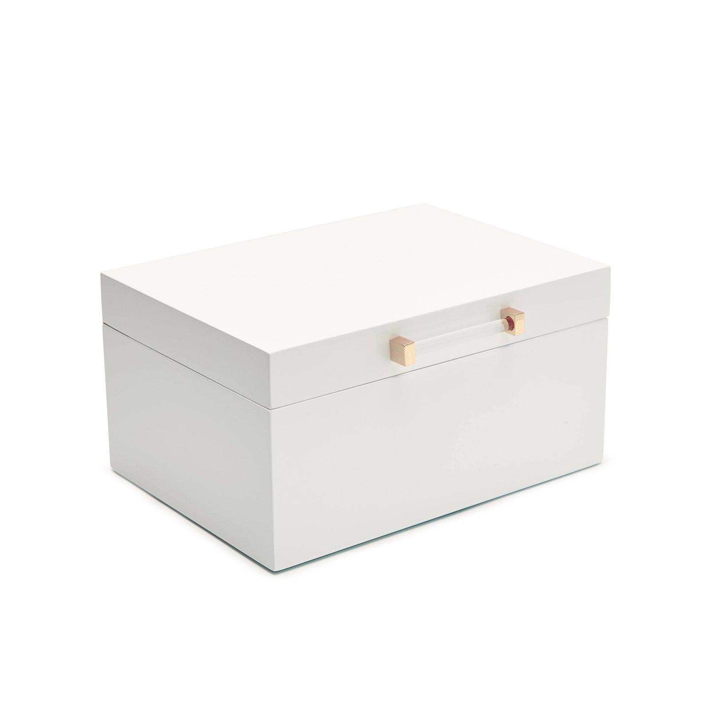 Kendall Small Jewelry Box: White