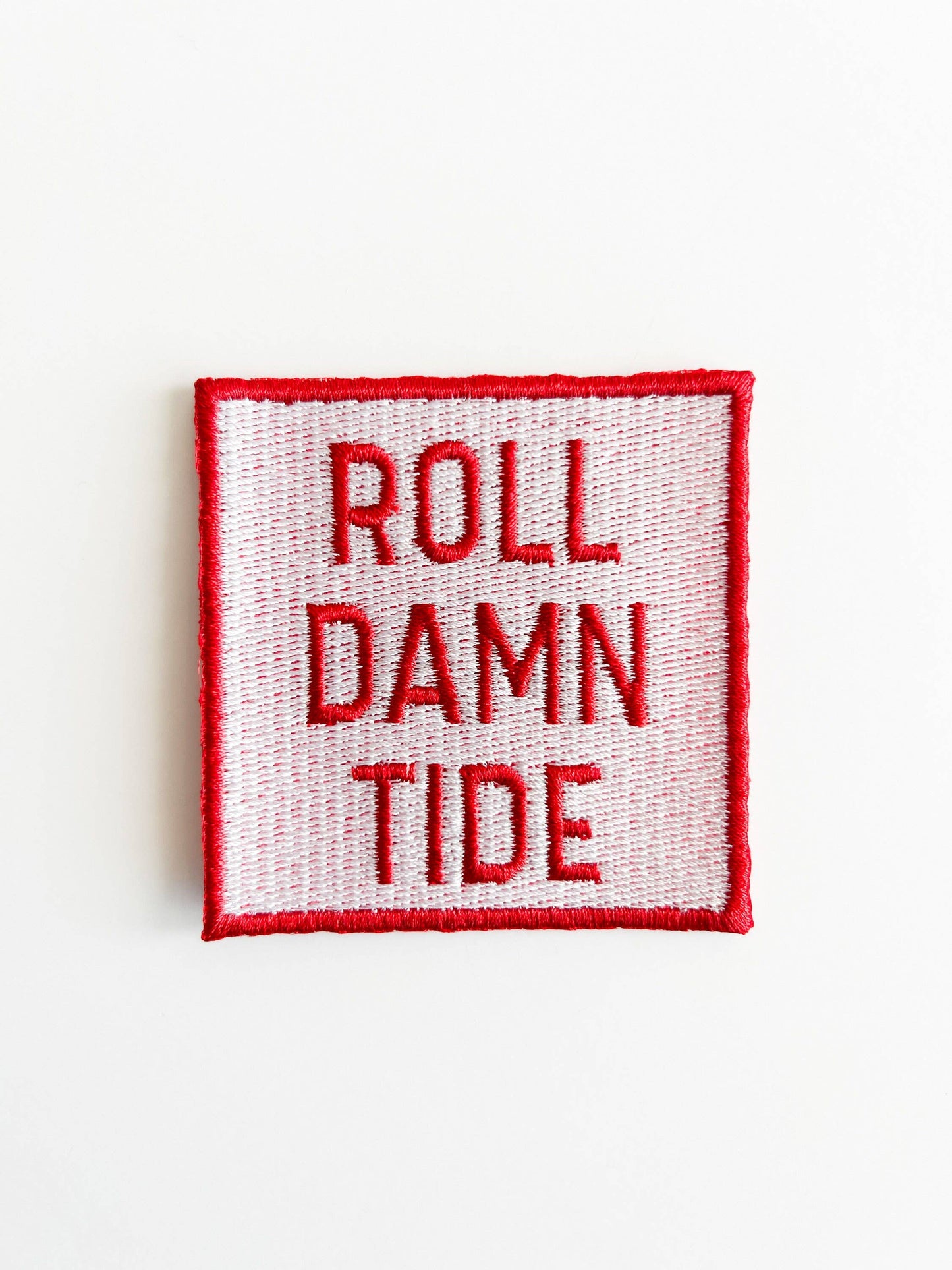 Field Trip Threads - Roll Damn Tide Embroidered Iron On Patch Game Day Alabama