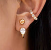 Savvy Bling - Gold Stud and Oval Earring Waterproof