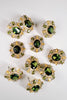 St Armands Designs of Sarasota - Olive & Canary Oval Luxe Statement Earrings