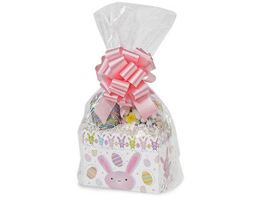Nashville Wraps - Clear Poly Basket Wrap Bags: Clear / 25 Pack / Small 13x17.5x4"