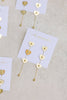 St Armands Designs of Sarasota - Gold Heart Duster Drop Earrings