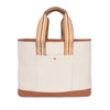 The Capri Everyday Striped Tote Brown