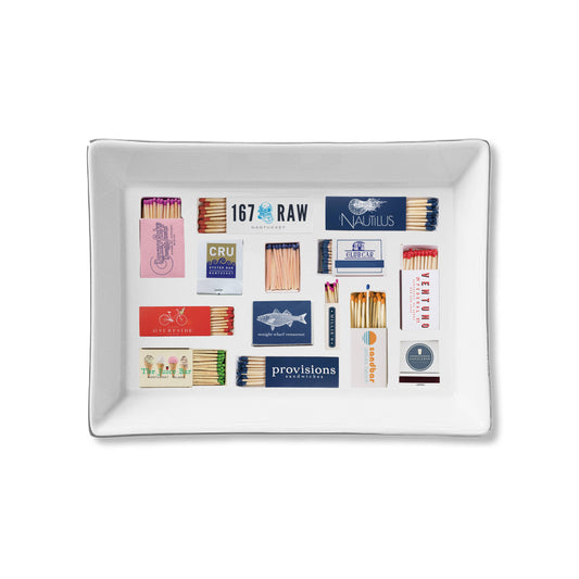 Toss Designs - Ceramic Tray - Nantucket Matches