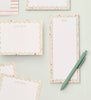 Joy Creative Shop - Floral Tall & Skinny Notepad: Mint