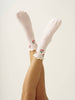 Effortless Club - 🍒 Cherry Ruffle Grip Sock [Baby Pink], Pilates Socks