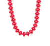 Savvy Bling - Marble Beaded Statement Necklace: Cherry Red