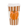 My Mind’s Eye - PLTG1825 - Striped Bow Pumpkin Pink To Go Cups (8ct 16oz)