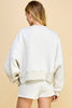 TCEC - CT7976-Dropped Shoulder Sweatshirt: White / S