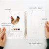 emily lex studio - Animals watercolor workbook