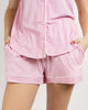 The Royal Standard - Pinstripe Sleep Shorts   Pink/White   -Asst.: Large