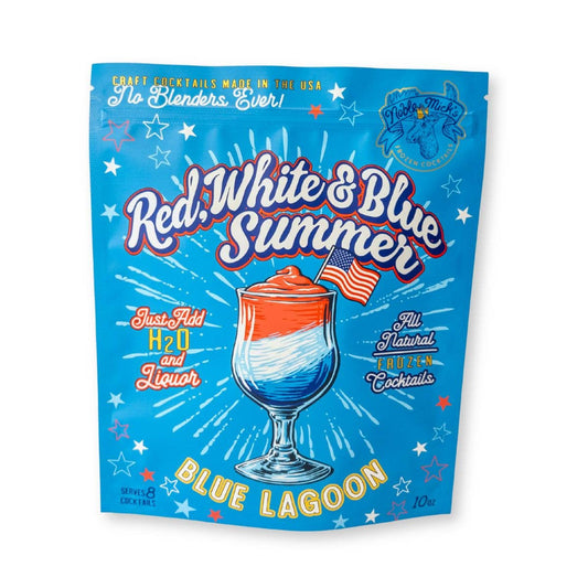 Noble Mick's - Craft Beverage Company - Red, White & Blue Summer Blue Lagoon Frozen Cocktail