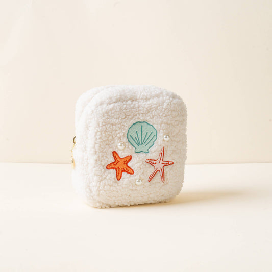 Teddy Pouch Seashells