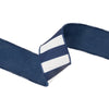 LA Ribbons Wholesale - 2 1/2" Wired Ribbon | Cabana Horizontal Stripe Navy | 10 Yard Spool