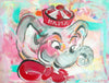 University of Alabama Crimson Tide Vintage AL Print