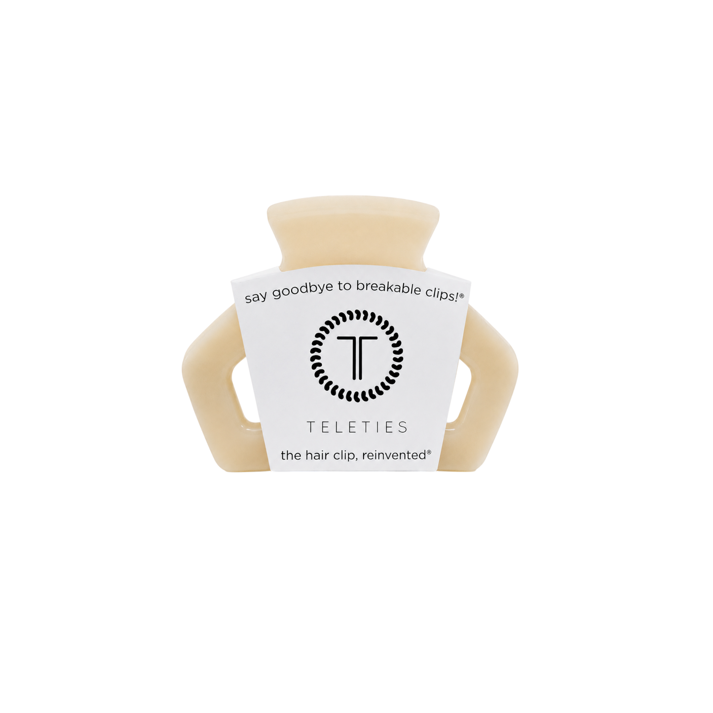TELETIES - Open Almond Beige | Petite | Hair Clip