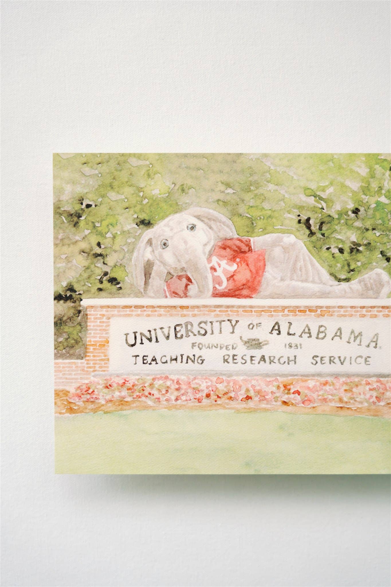 Gracefully Made Art - Alabama Big Al Sign Print: 8x10