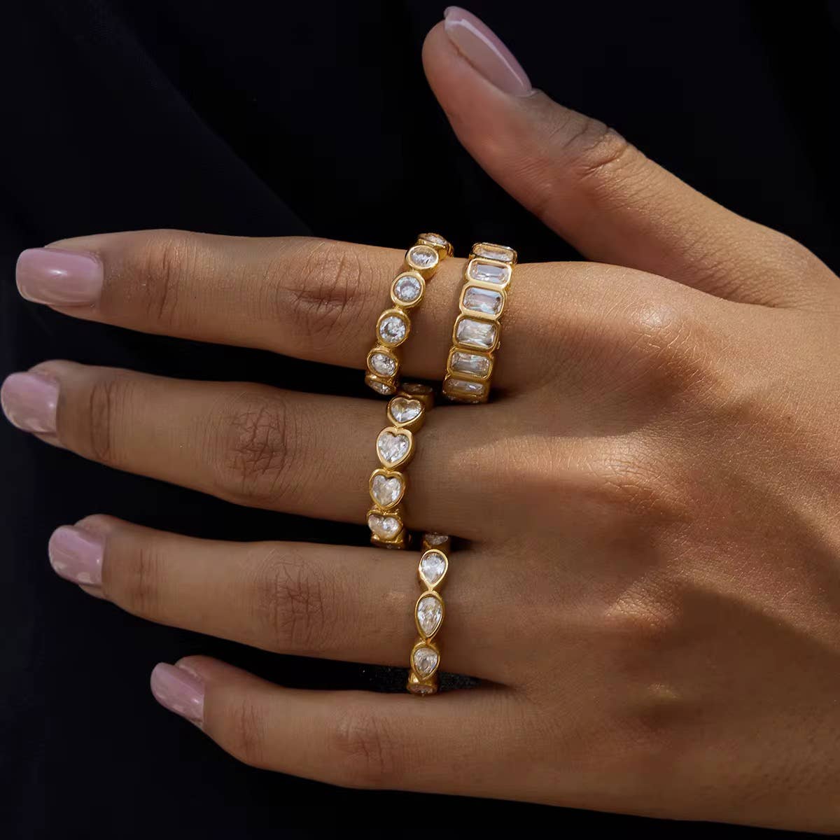 Savvy Bling - Eternity Ring Water Resistant : Round / 8