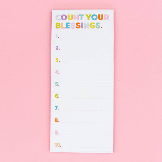 Taylor Elliott Designs - List Pad - "Count Your Blessings"