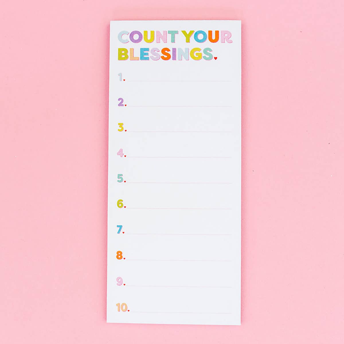 Taylor Elliott Designs - List Pad - "Count Your Blessings"