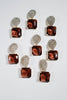 St Armands Designs of Sarasota - Smokey Plum Retro Pavé Crystal Gum Drop Earrings