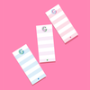Joy Creative Shop - NEW - Initial Tall & Skinny Notepads: Lavendar & Kelly / K