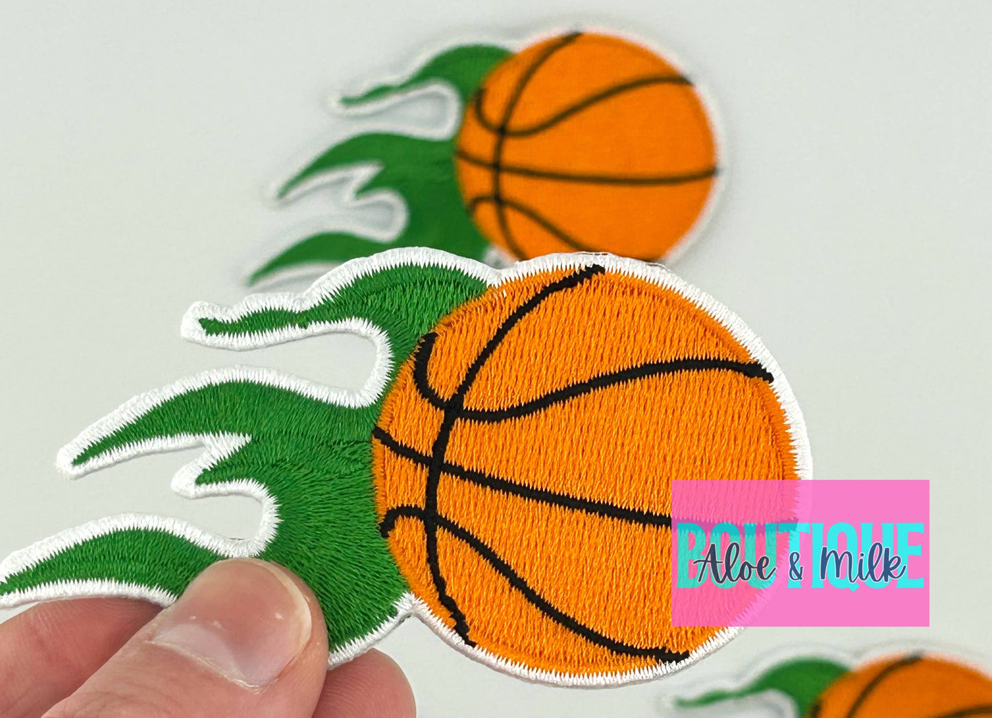 Aloe and Milk Boutique - Basketball Patch, Sports Patch, Game Day Patches: Red