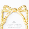 8 Oak Lane - Gold Bow 4x6 Picture Frame