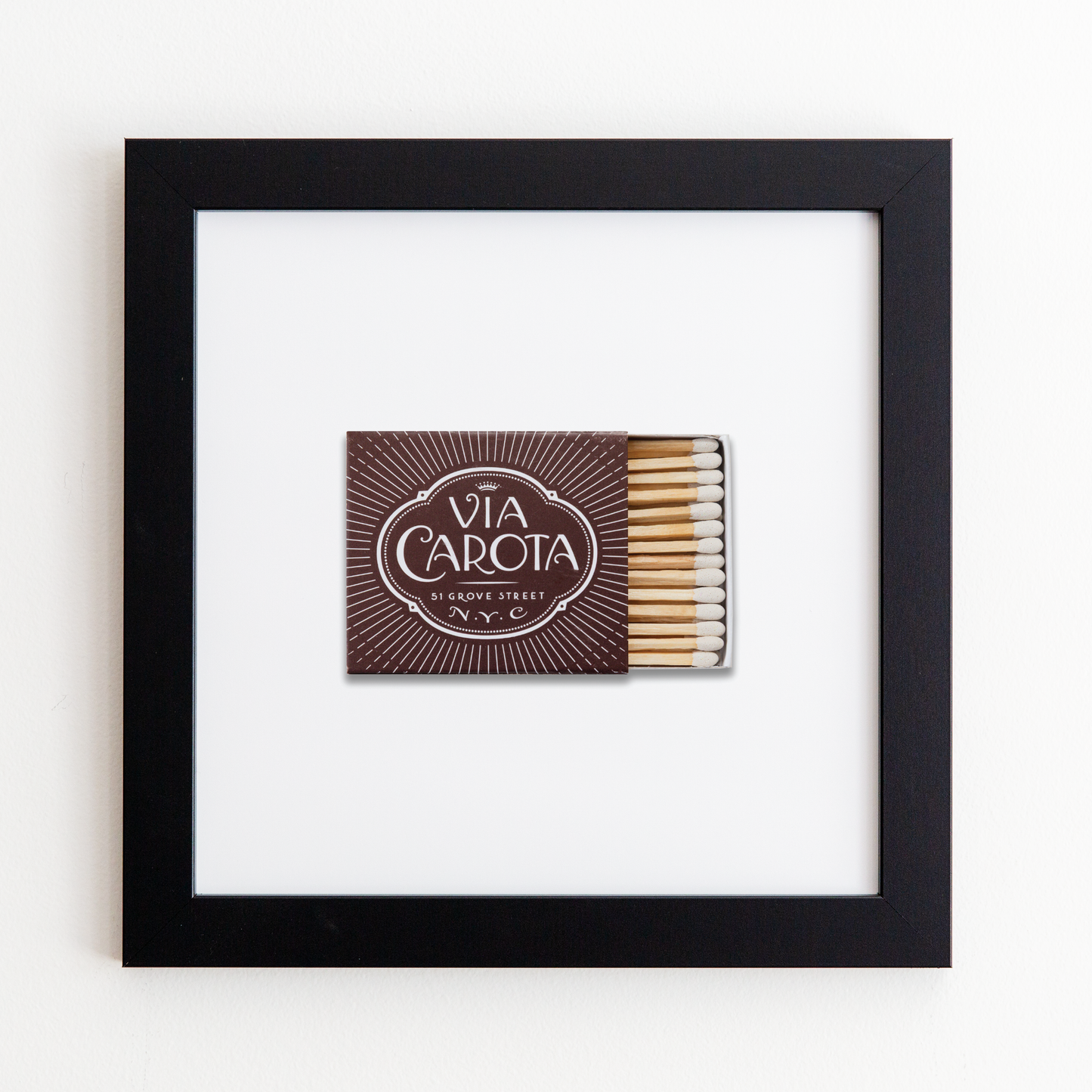 Match South - Via Carota: White Frame: $135