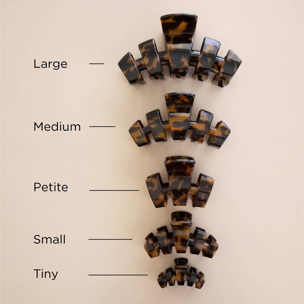 TELETIES - Classic | Tortoise | Petite | Claw Clip