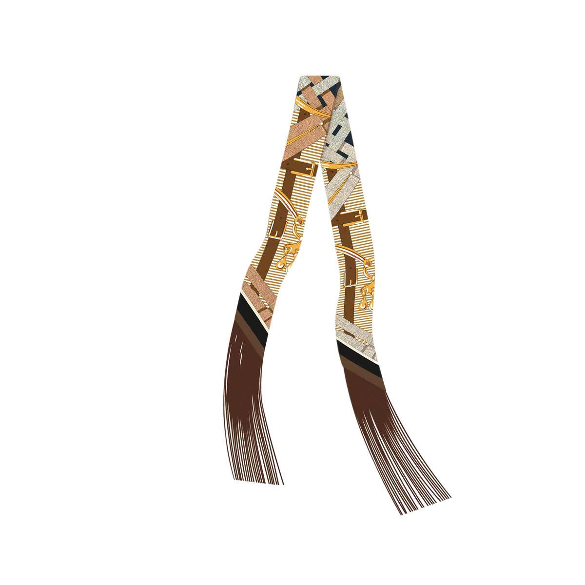 Gemelli - Frilly Scarf with Fringe - Q