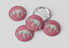 Cute As A Button - Alabama Striped Elephant Button
