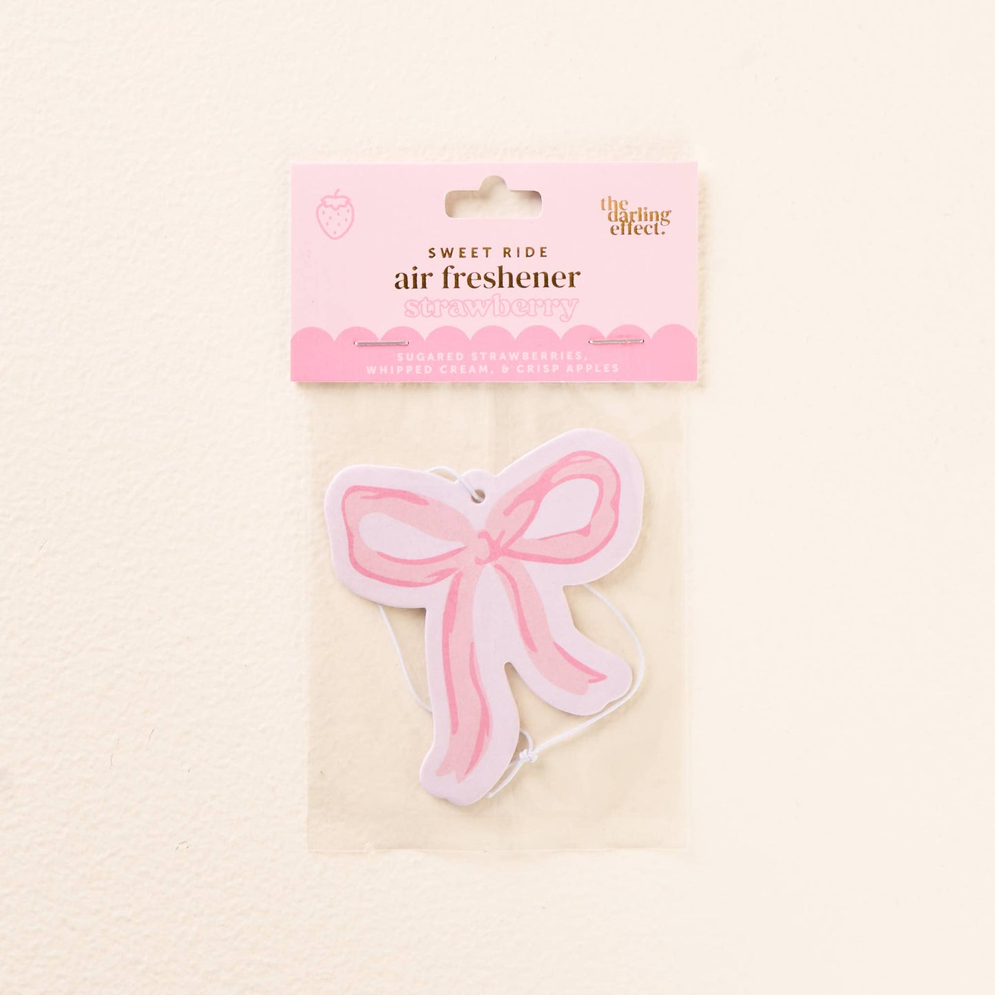 The Darling Effect - Sweet Ride Car Air Freshener-Bow Pink