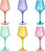 Bright Acrylic Wine Glasses