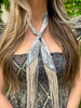 Gemelli - Frilly Scarf with Fringe - M
